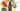 Glass bottle of orange essential oil surrounded by fresh blood orange slices on a white surface