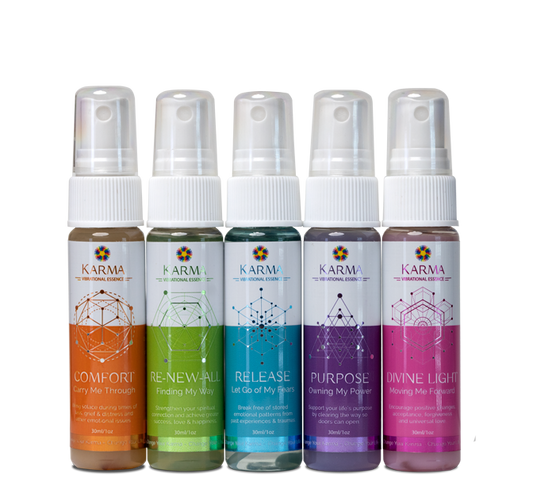 Karma Sprays: 30ml/1oz, 120ml/4oz Singles and Sets